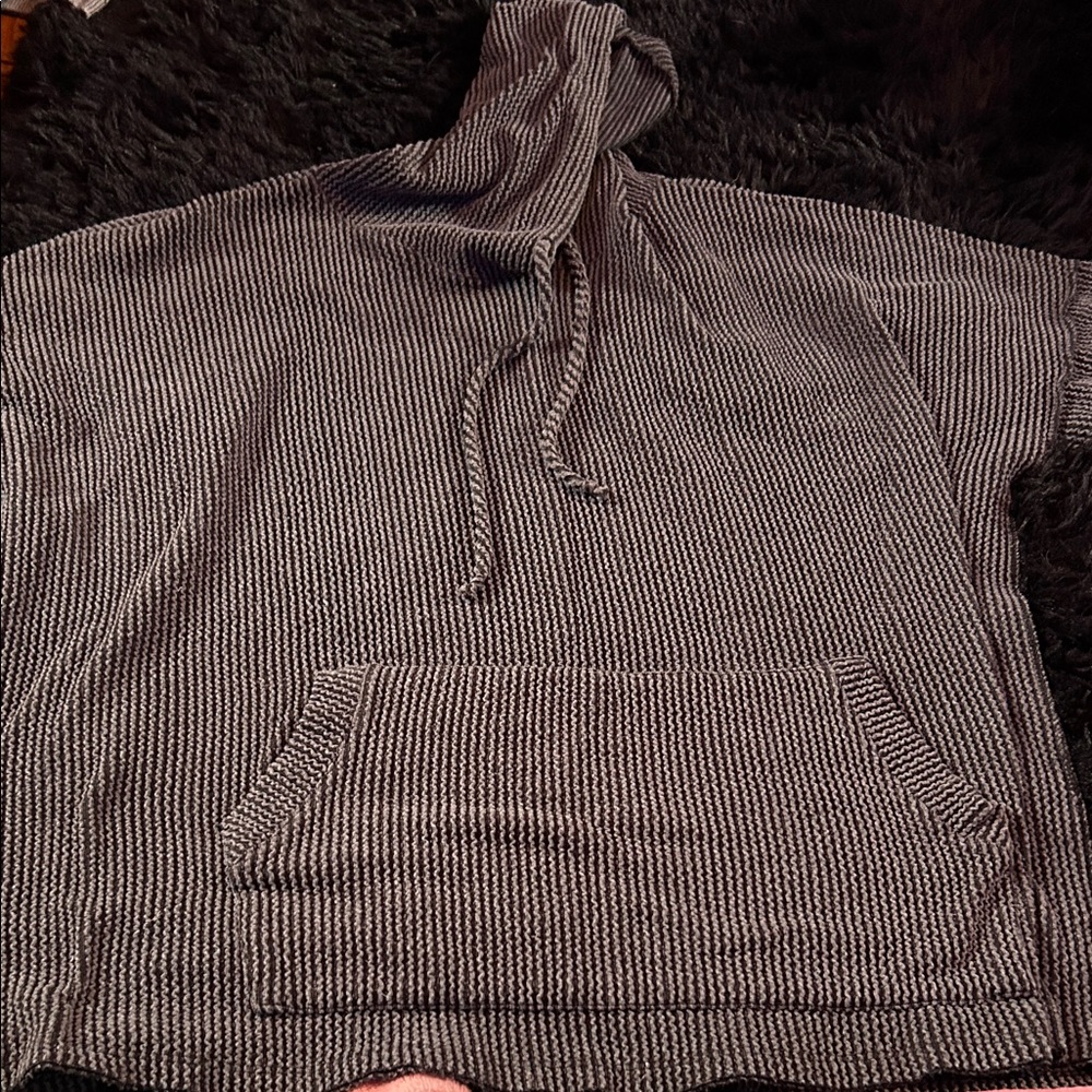 Gray Striped Men's Sweater